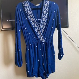 Navy Blue Romper/ shorts